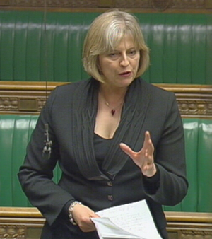 Theresa May MP in the House