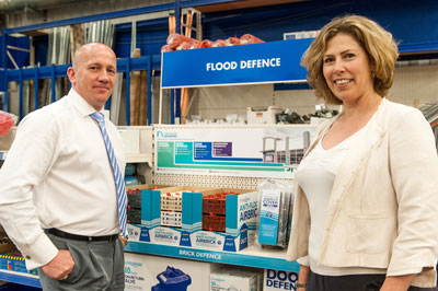 Frank Kelly, CEO and Sarah Vaughan, MD, UK Flood Barriers